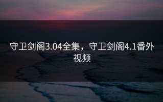 守卫剑阁3.04全集，守卫剑阁4.1番外视频